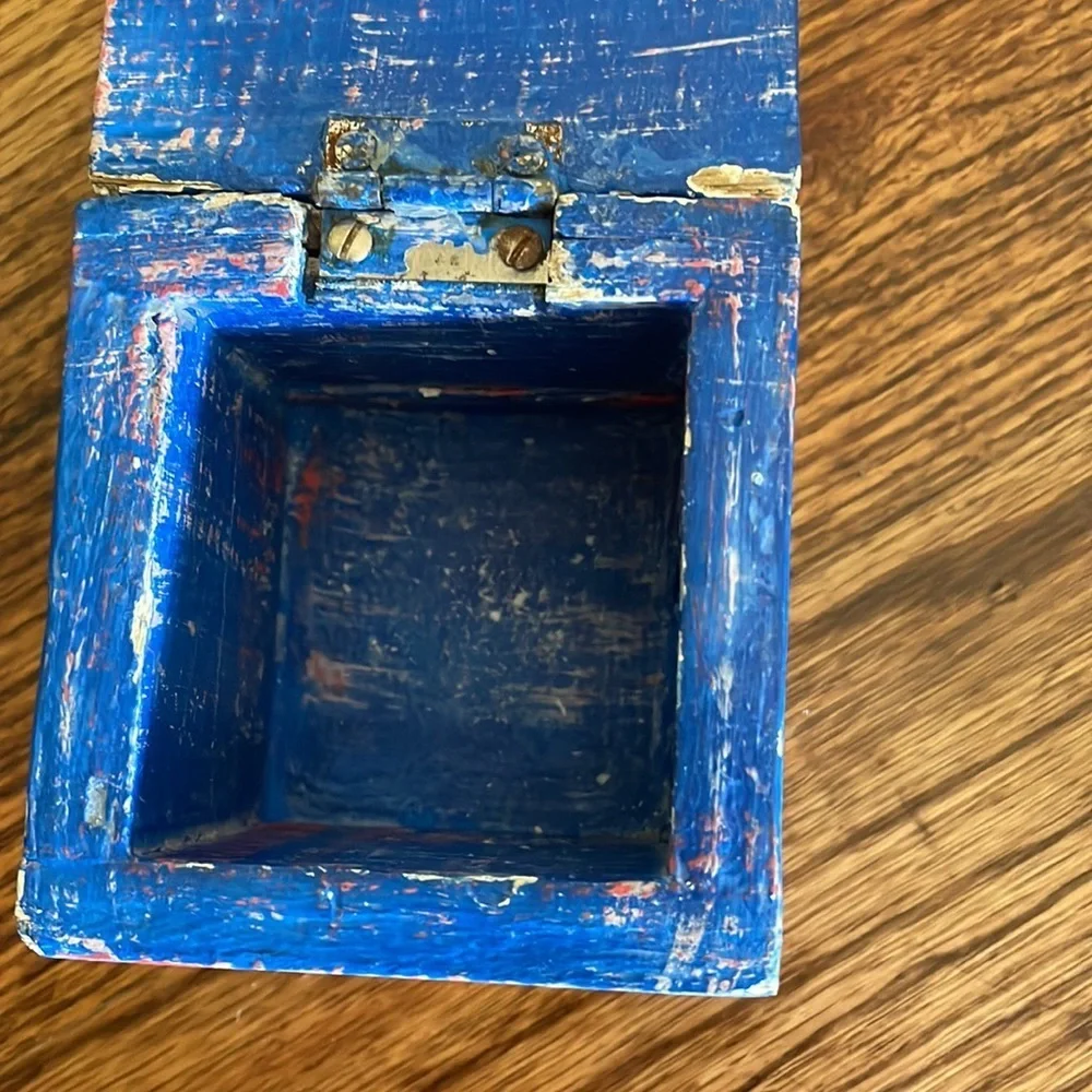 Set of blue bear bear nesting boxes (4 in total)
